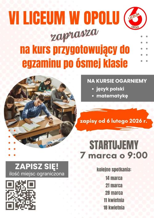 Kursy dla ósmoklasistów